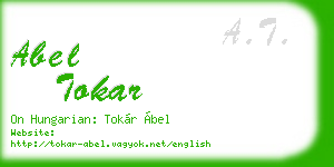 abel tokar business card