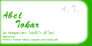 abel tokar business card